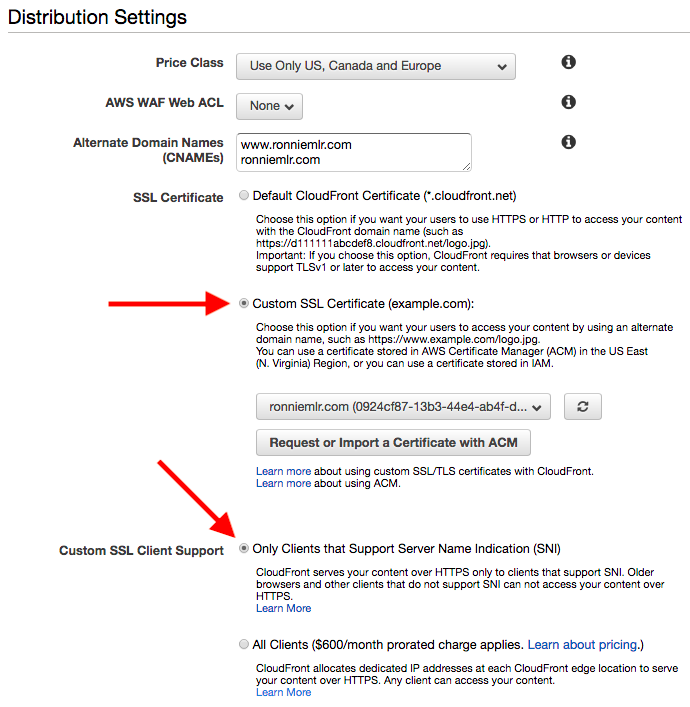 Distribution Settings